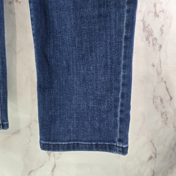 J Jill Jeans Womens 10 Authentic Stretch Slim Ankle Crop Denim Dark Wash Skinny - Picture 5 of 13